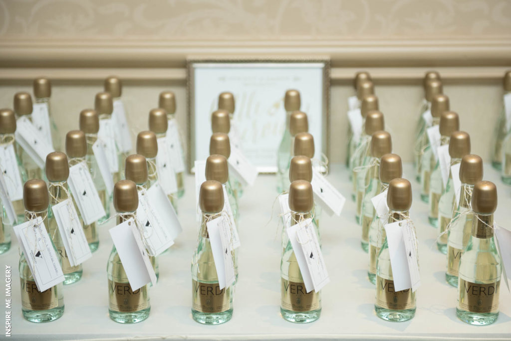 wine bottle place cards