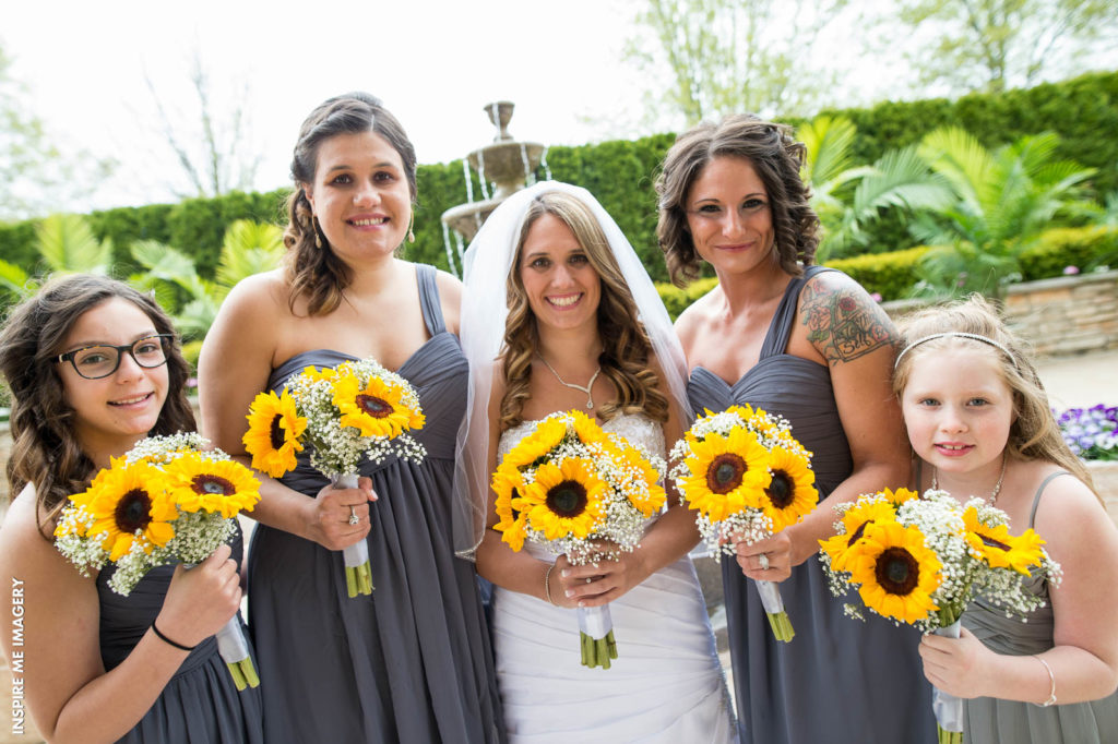 yellow bouquets